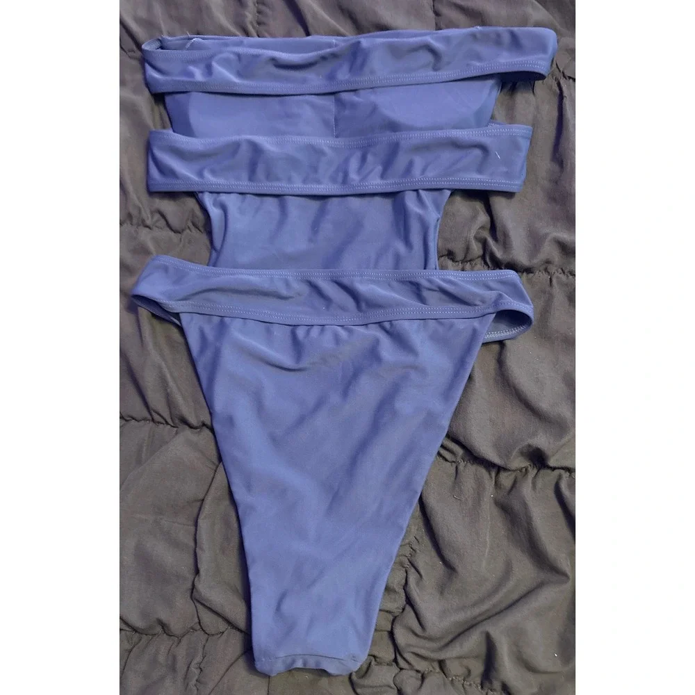 ZAFUL Cutout One Piece Swimsuit Periwinkle Blue Size 6